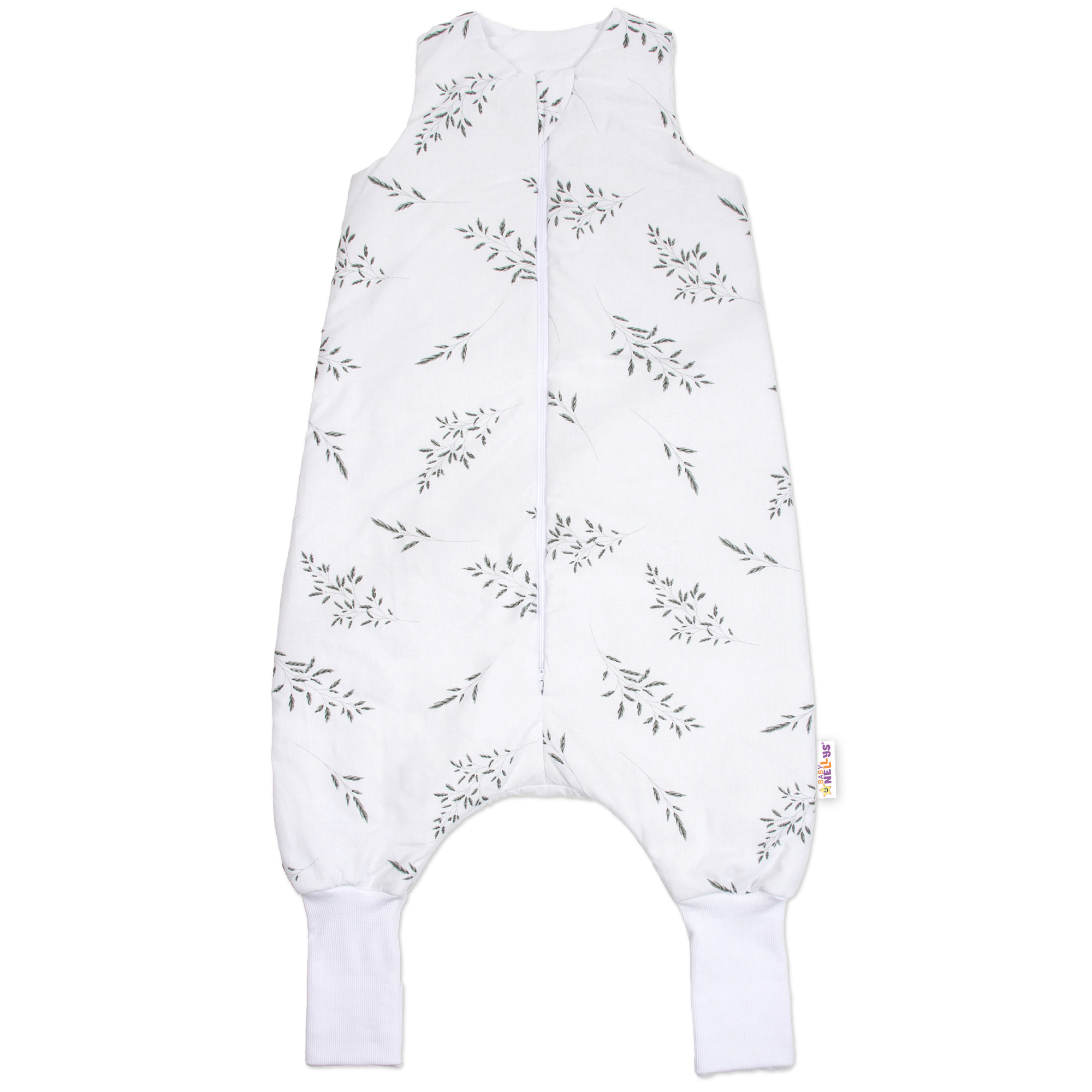 Baby Nellys Spací vak se zahrnovacími nohavičkami Nature