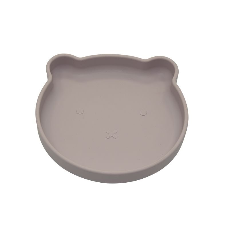 Bo Jungle silikonový talíř s přísavkou Bear Pastel Pink Bo Jungle