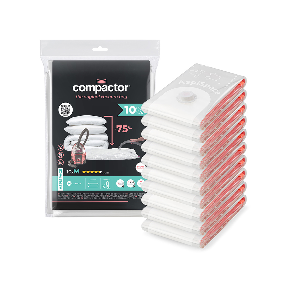 Compactor Bag Aspispace M 70 litrů vakuové pytle 10 ks Compactor