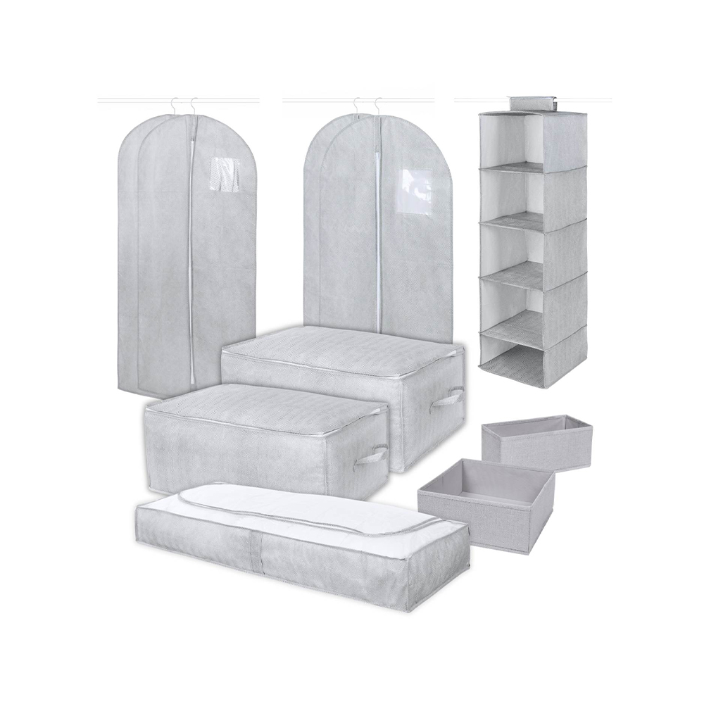 Compactor Boston BIG SET sada obalů na šaty úložných organizérů 10 ks Compactor