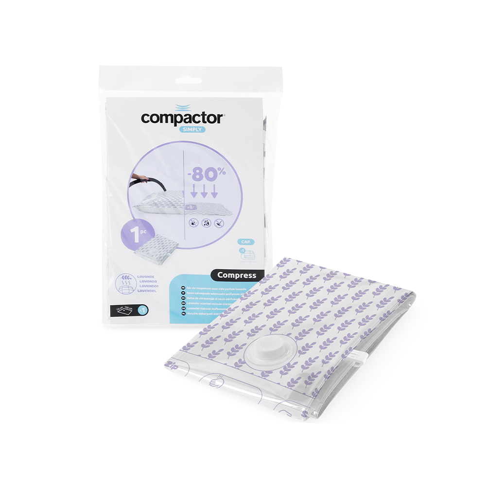 Compactor Compress L 70 x 100 cm 100 litrů vakuový úložný pytel s vůní levandule Compactor