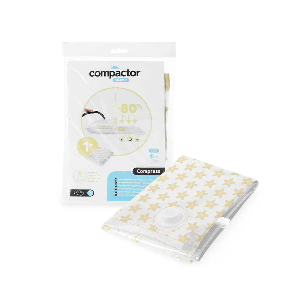 Compactor Compress L 70 x 100 cm 100 litrů vakuový úložný pytel s vůní vanilky Compactor