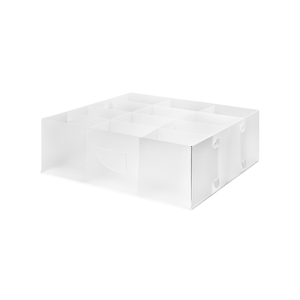 Compactor Optimo 12 přihrádek transparentní organizér do zásuvky Compactor