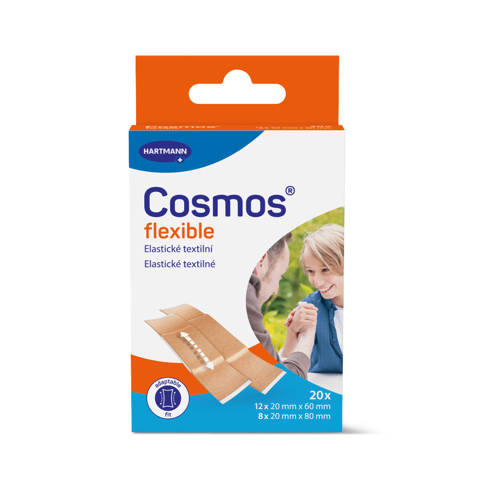 Cosmos Flexible 2 velikosti pružná náplast 20 ks Cosmos
