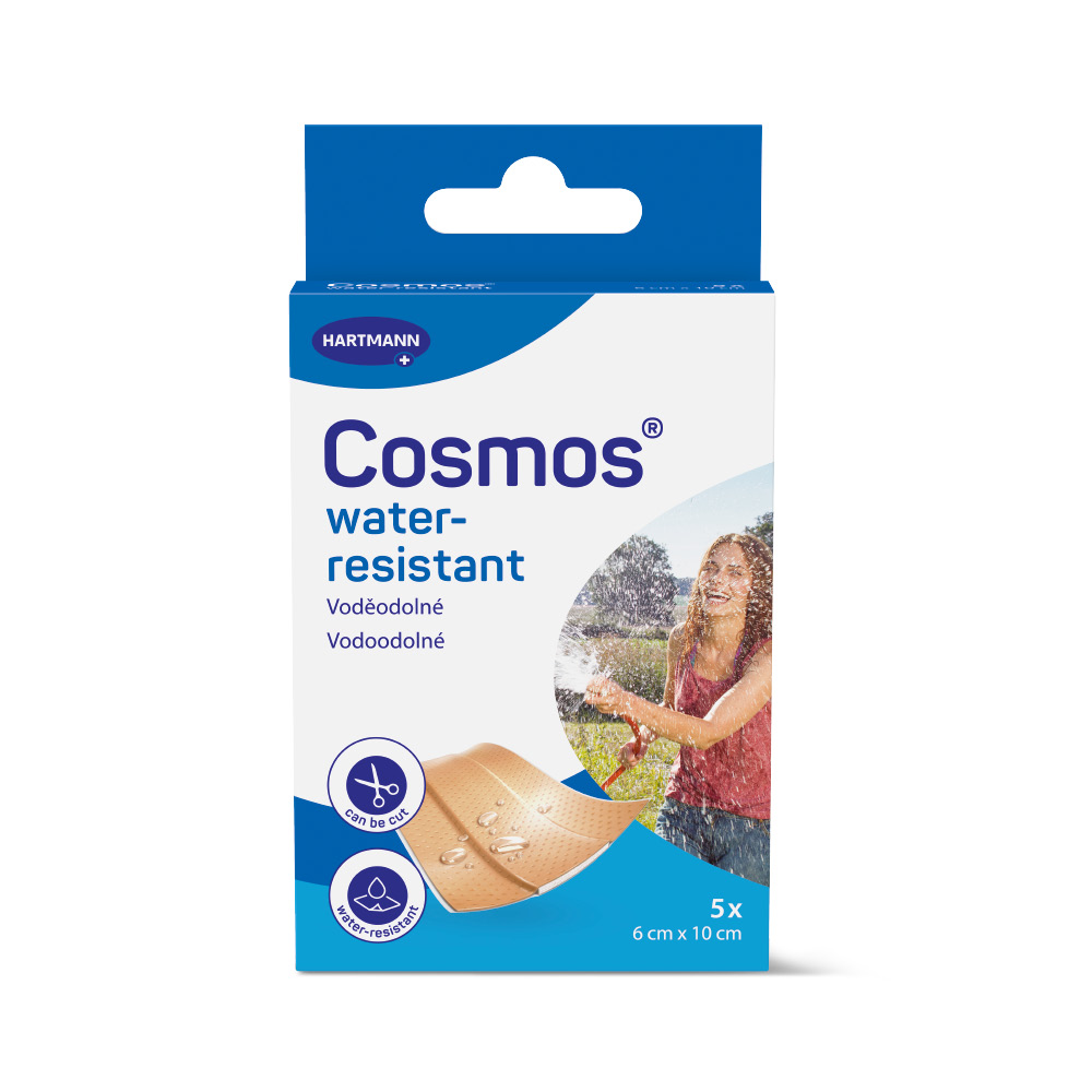 Cosmos Water-Resistant 6 x 10 cm voděodolná náplast 5 ks Cosmos