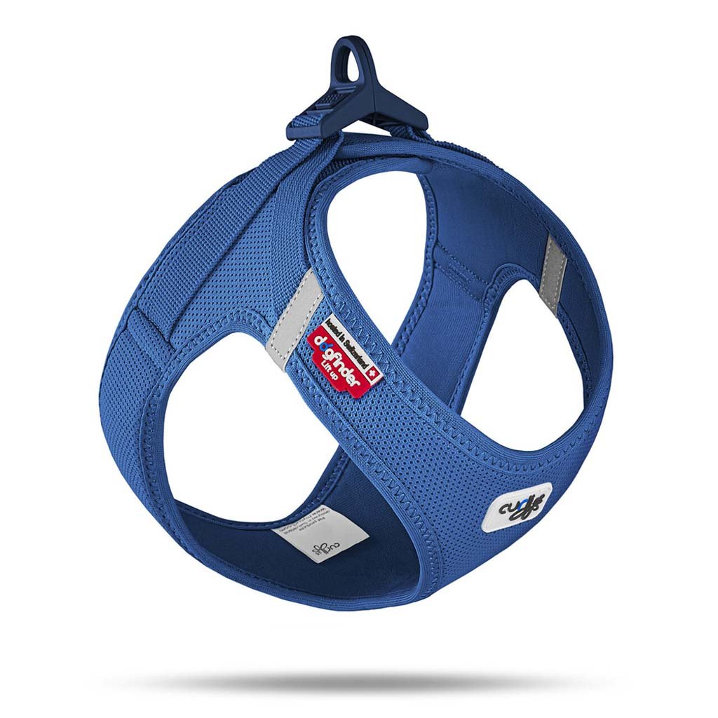Curli Postroj pro psy se sponou Air-Mesh Blue S