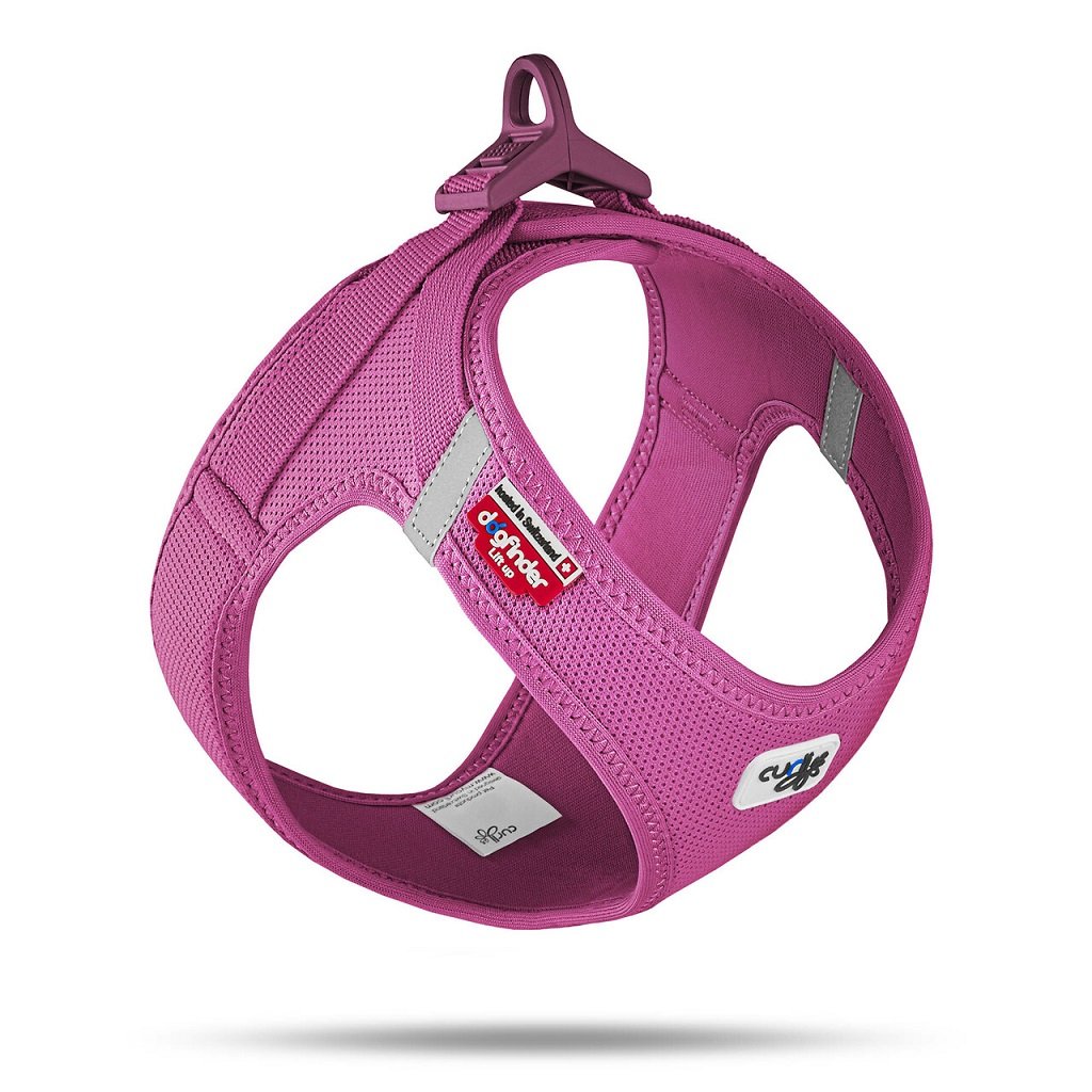 Curli Postroj pro psy se sponou Air-Mesh Fuchsia M