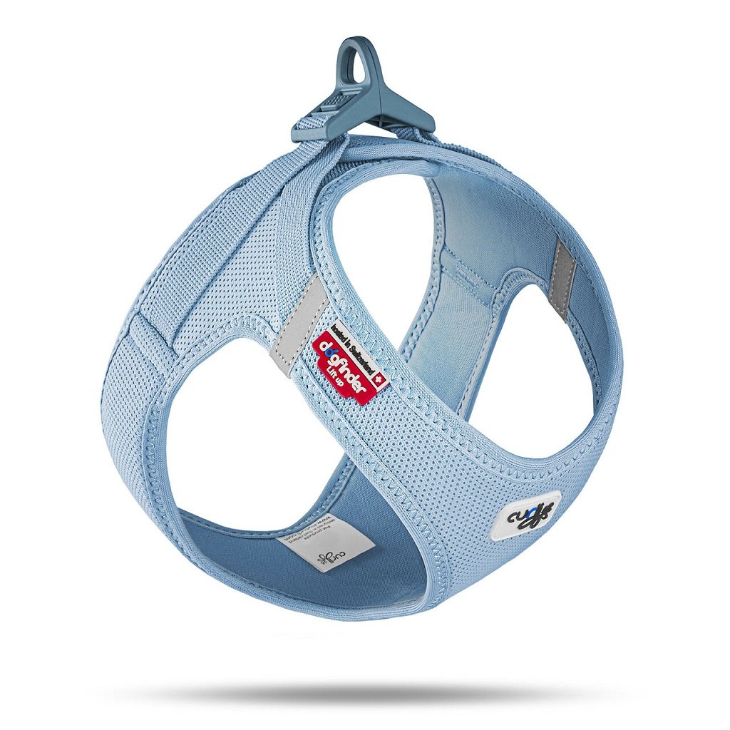 Curli Postroj pro psy se sponou Air-Mesh Skyblue S
