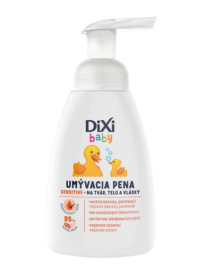 Dixi Baby Sensitive Mycí pěna na tělo a vlásky 250 ml Dixi