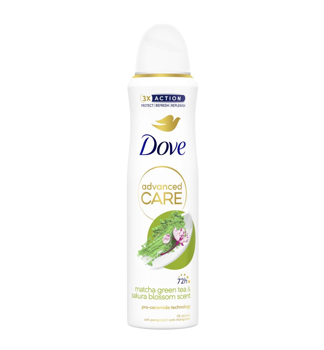 Dove Advanced Care Matcha antiperspirant ve spreji 150 ml Dove