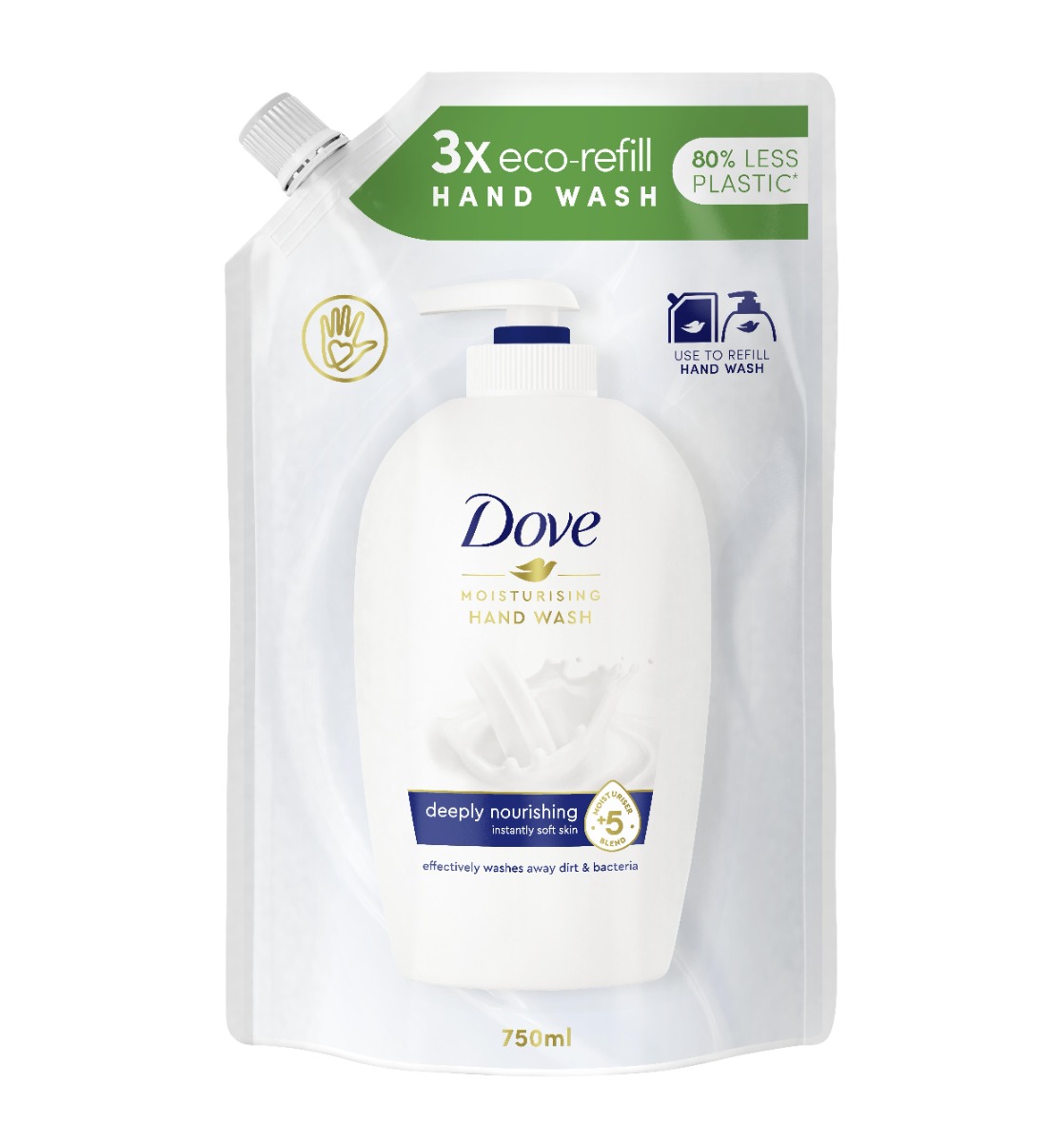 Dove Original tekuté mýdlo náplň 750 ml Dove