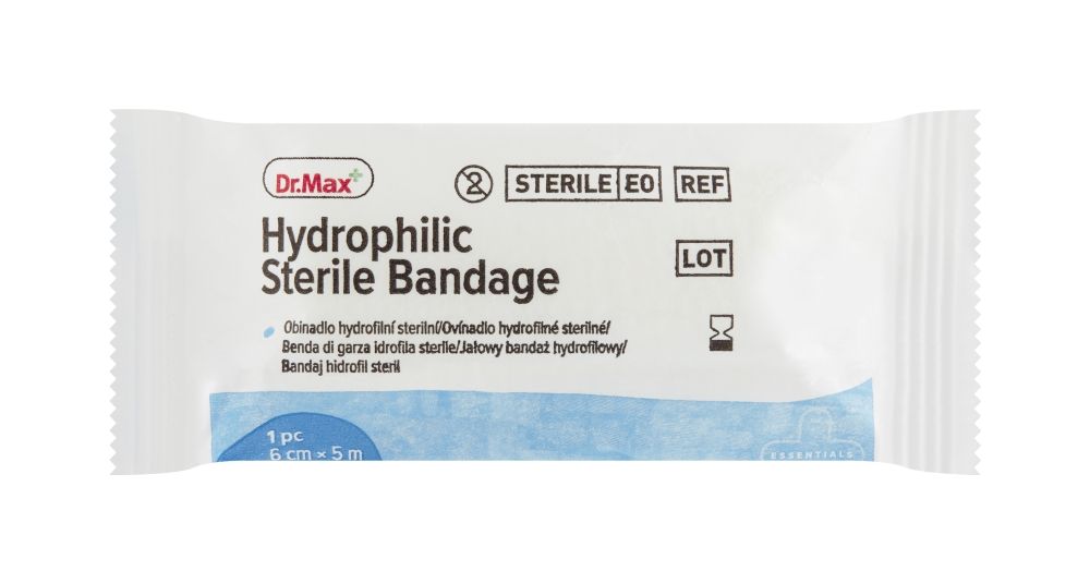 Dr. Max Hydrophilic Sterile Bandage 6 cm x 5 m 1 ks Dr. Max