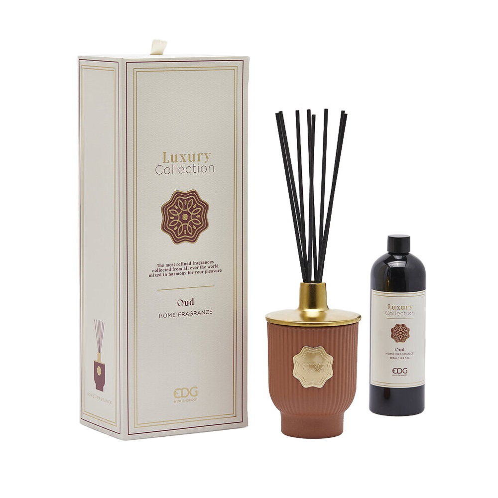 EDG Luxusní difuzér Agarové dřevo velký 500 ml EDG