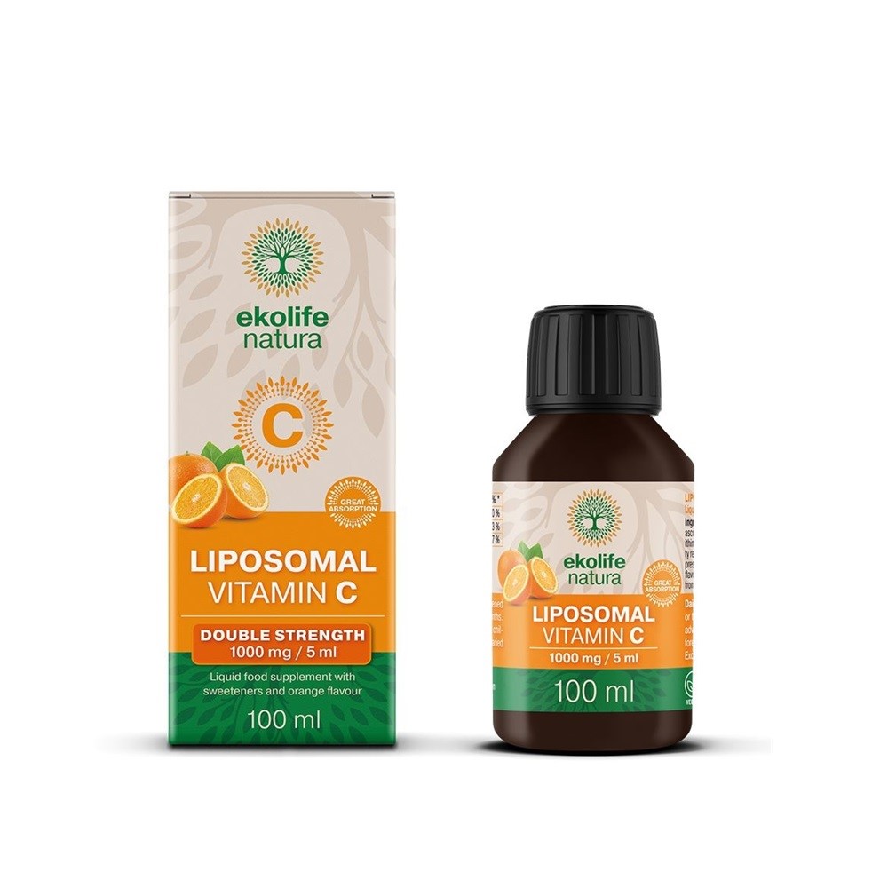 Ekolife Natura Liposomal Vitamin C 1000 mg Pomeranč 100 ml Ekolife Natura