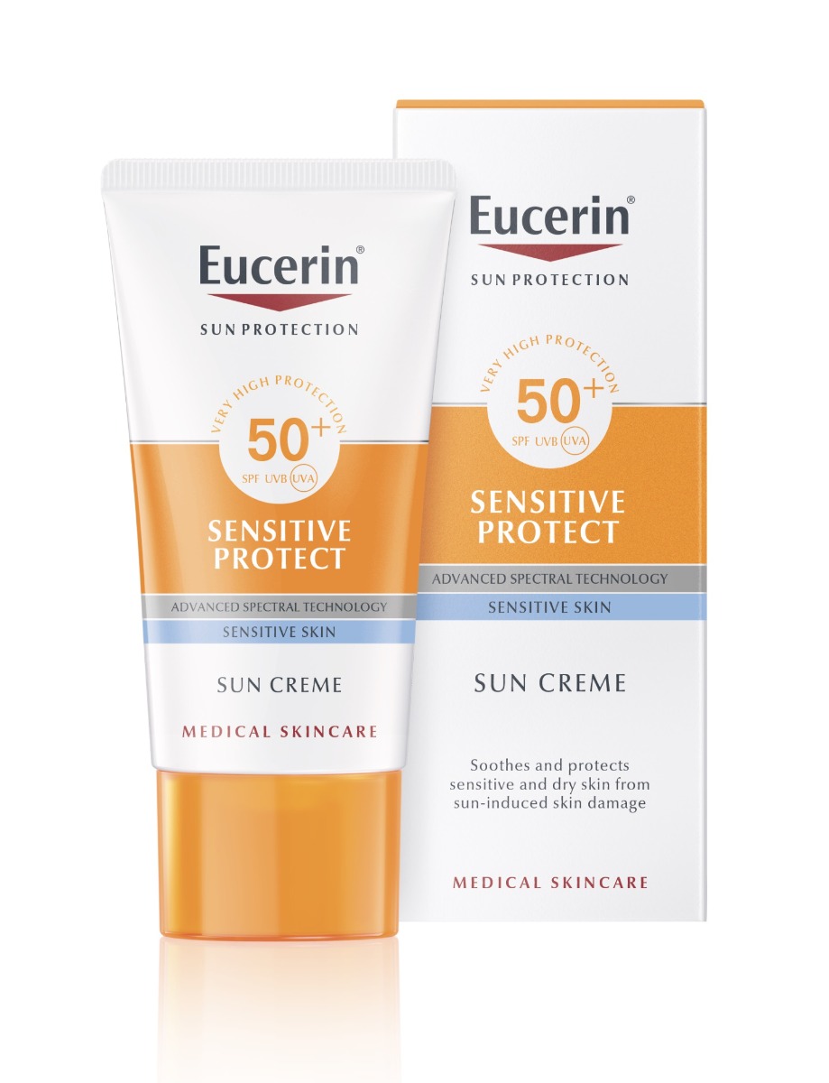 Eucerin SUN Sensitive Protect SPF50+ vysoce ochranný krém na obličej 50 ml Eucerin