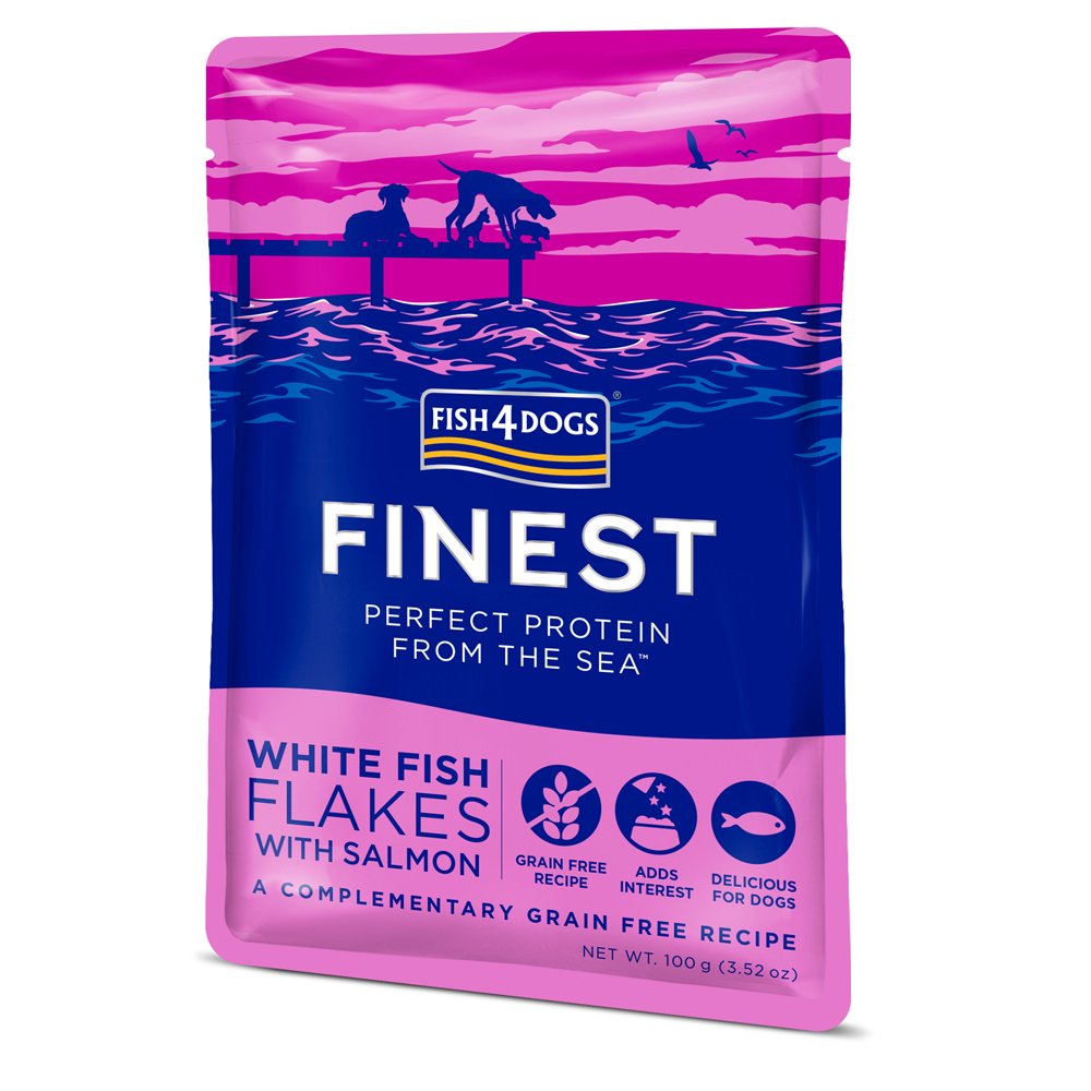 Fish4Dogs Kapsička pro psy Finest kousky bílé ryby s lososem 100 g Fish4Dogs