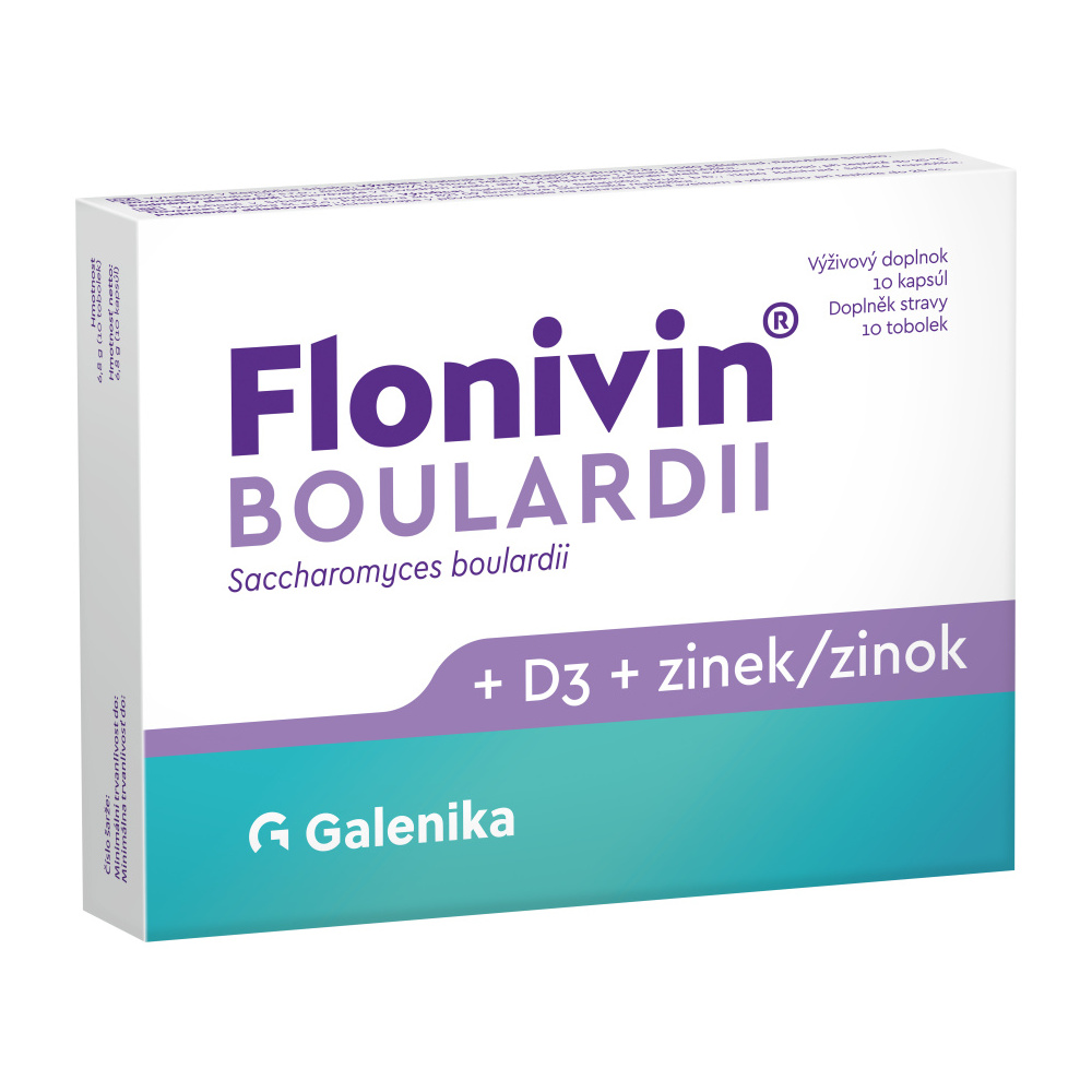 Flonivin BOULARDII + D3 + zinek 10 tobolek Flonivin