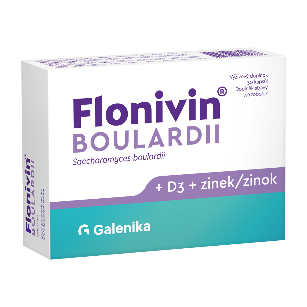 Flonivin BOULARDII + D3 + zinek 30 tobolek Flonivin