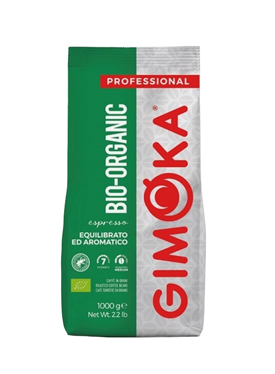 Gimoka BIO 100% Arabica zrnková káva 1 kg Gimoka
