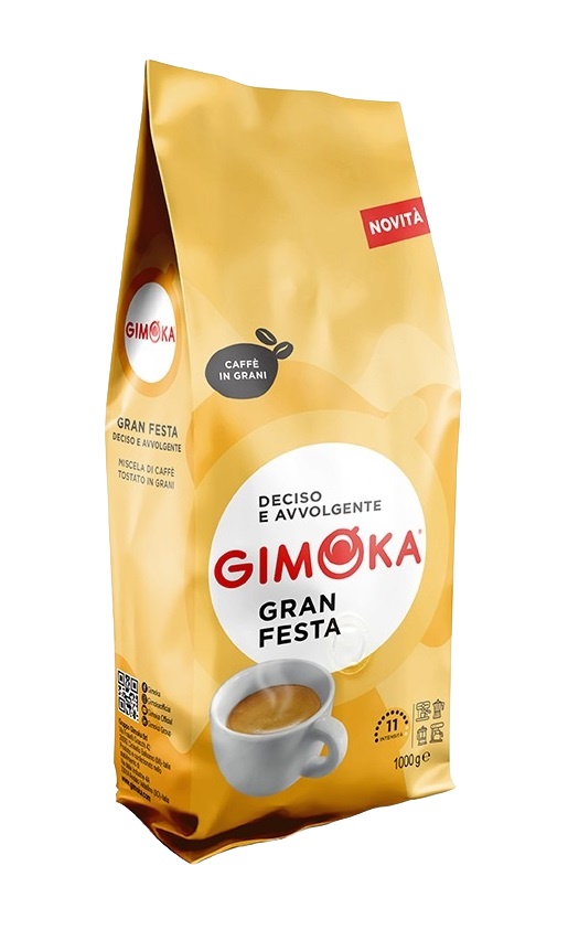 Gimoka Gran Festa 70% Arabica 30% Robusta zrnková káva 1 kg Gimoka