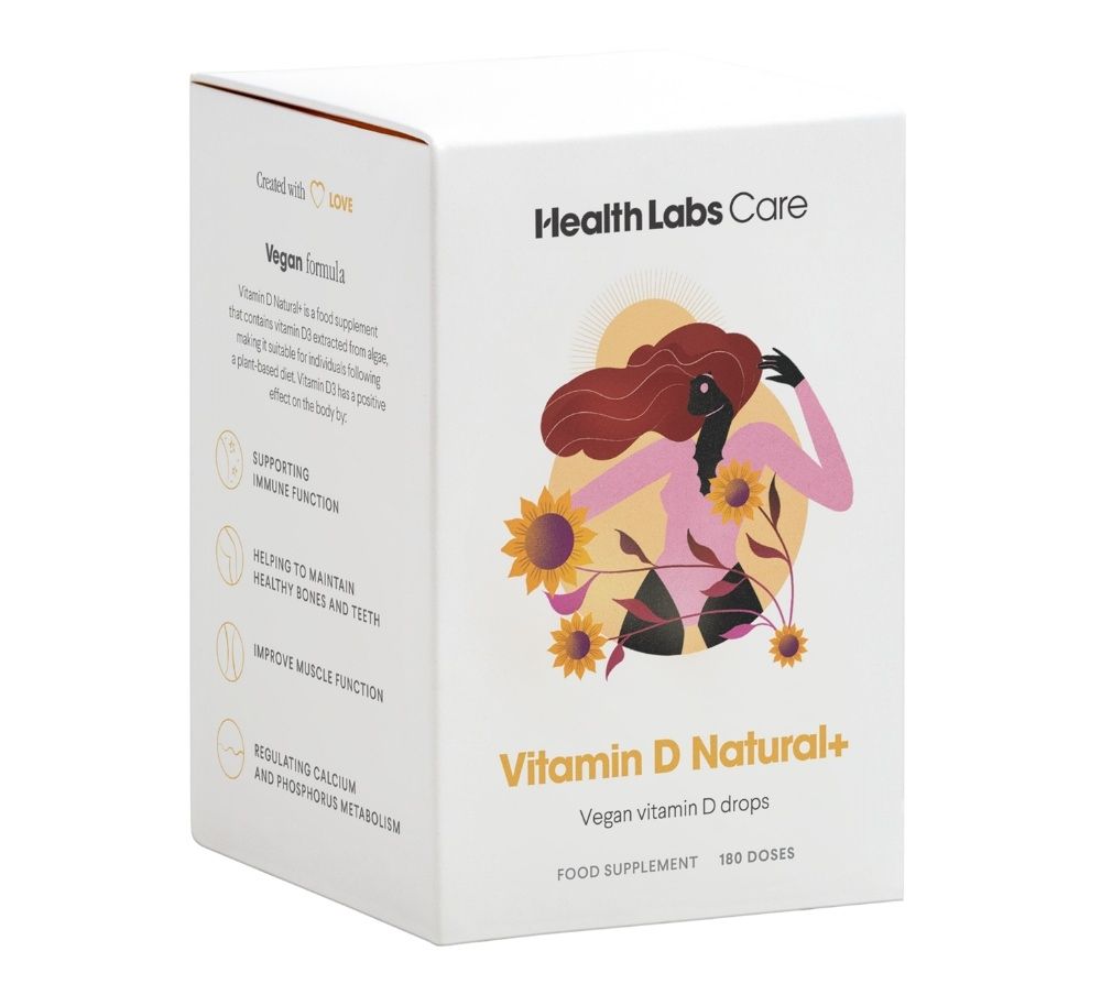Health Labs Care Vitamin D3 Natural + Vegan Natural + Vegan kapky 180 dávek Health Labs Care