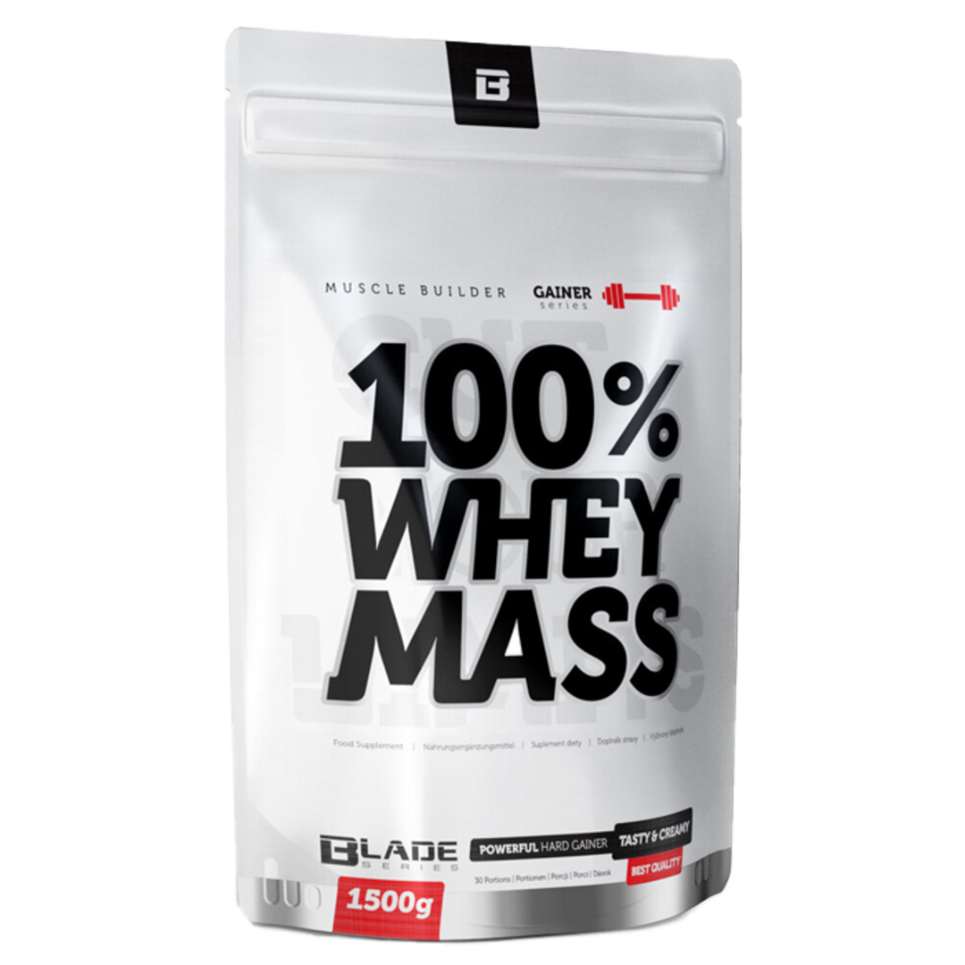 HiTec Nutrition 100% Whey mass gainer 1500g - jahoda HiTec Nutrition