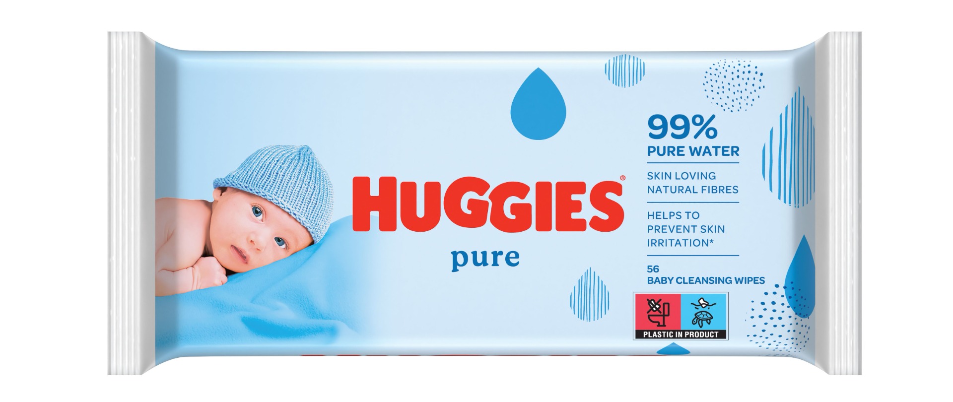 Huggies Pure Single vlhčené ubrousky 56 ks Huggies