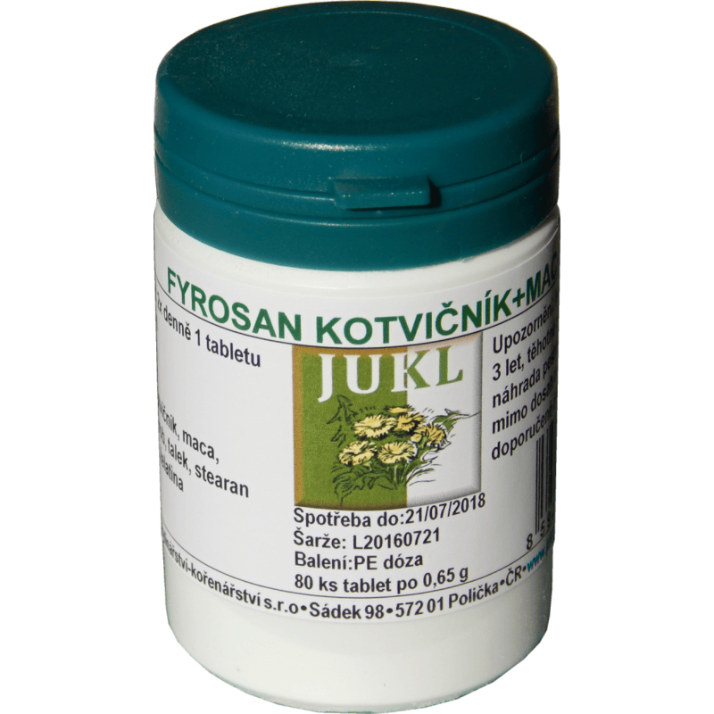 JUKL tablety Fyrosan Kotvičník+Maca JUKL
