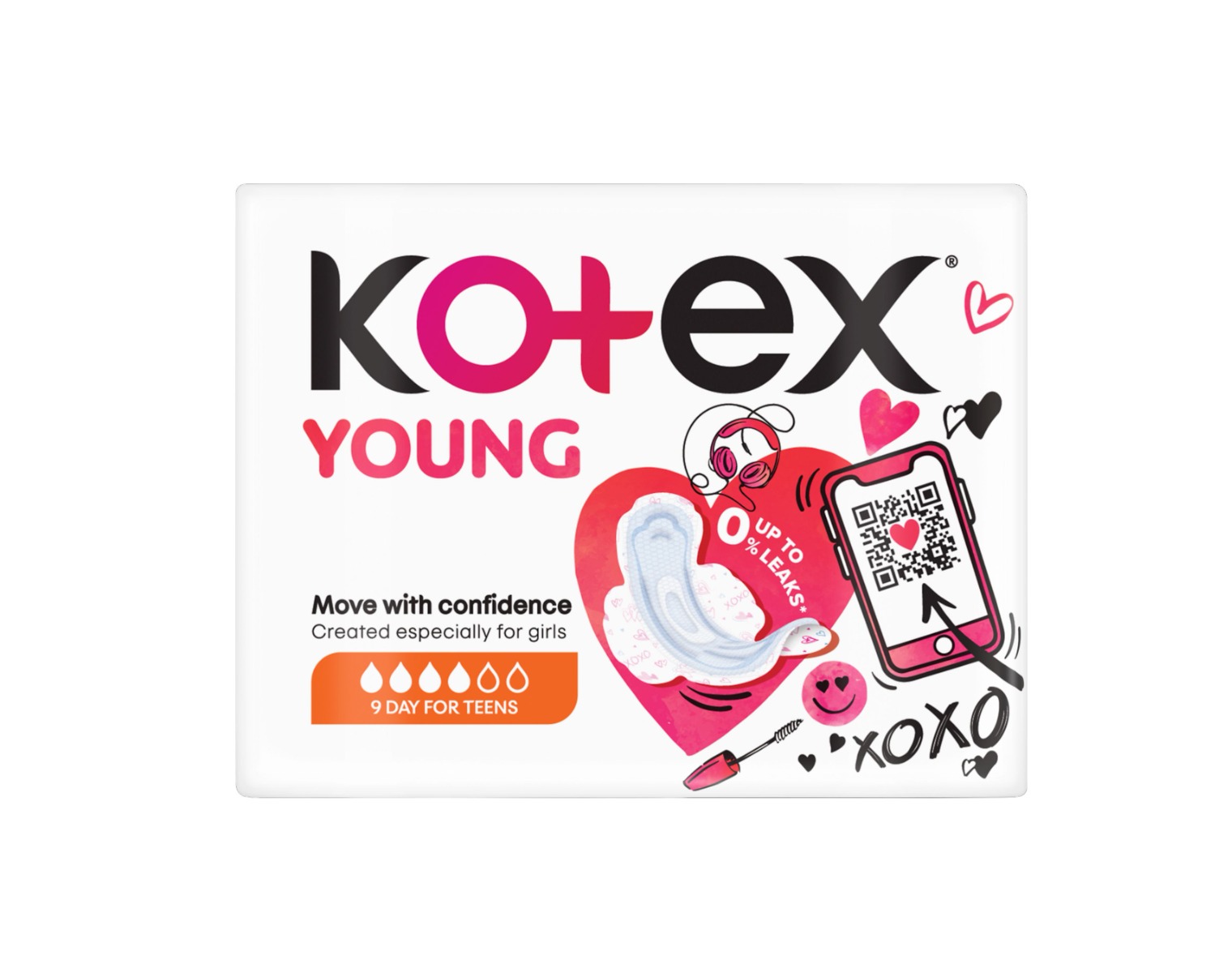 Kotex YOUNG Day vložky 9 ks Kotex