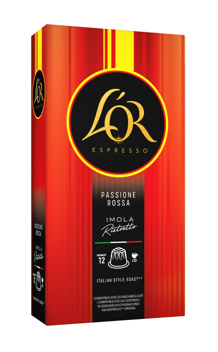 L'OR Espresso Passione Rossa Imola Ristretto kávové kapsle 10 ks L'OR