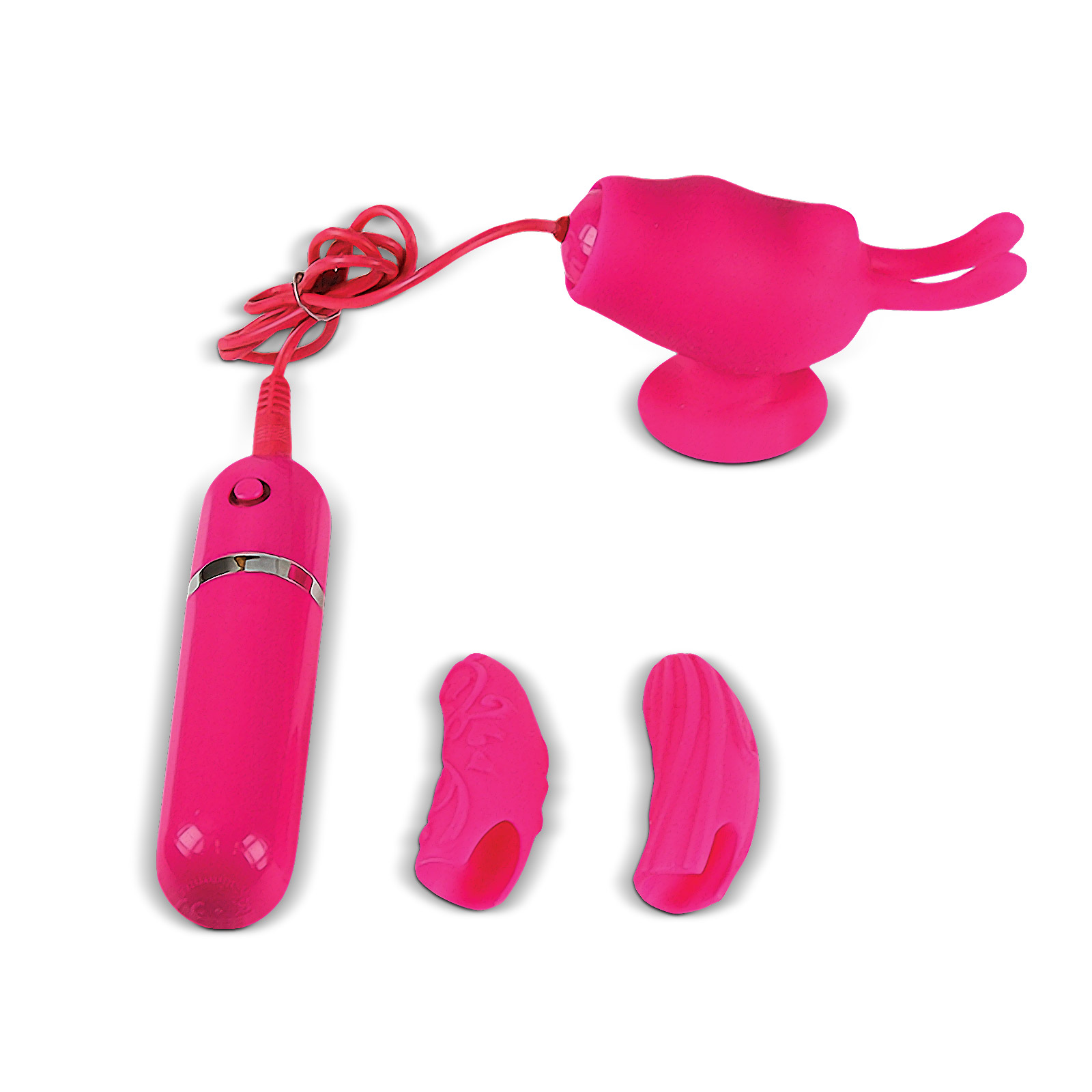 Lady Dreams Minivibrátor a návleky - Zoe Set pink Lady Dreams