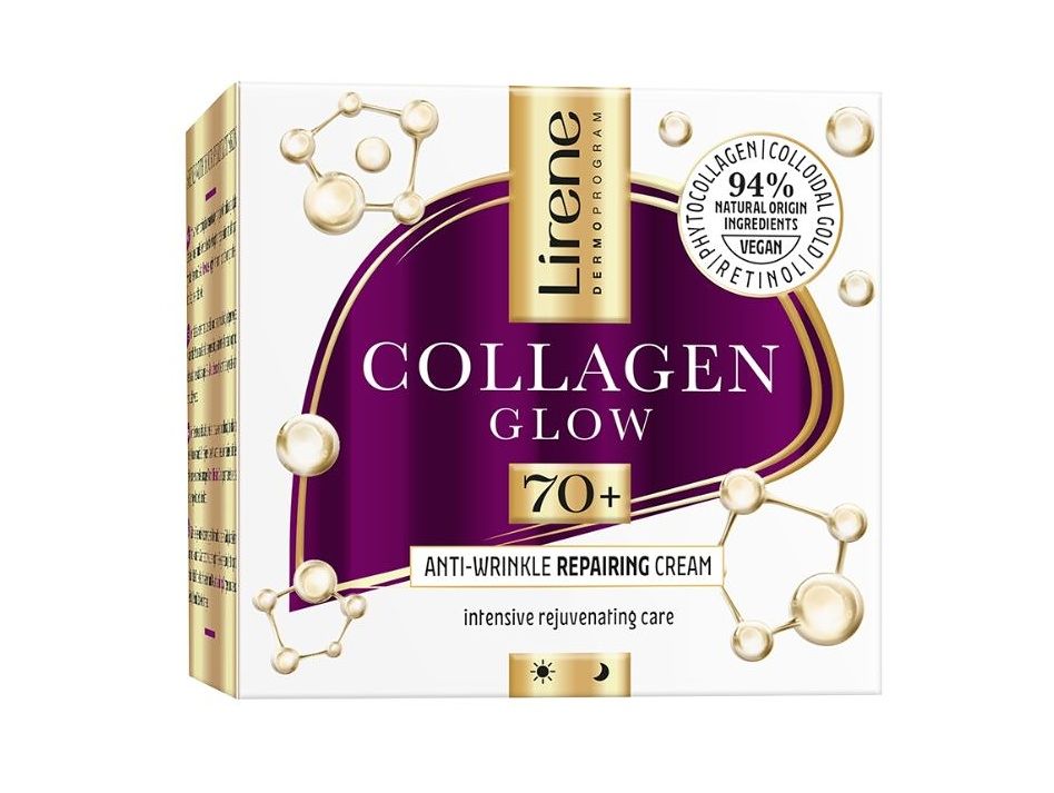 Lirene Collagen Glow Regenerační pleťový krém 70+ 50 ml Lirene