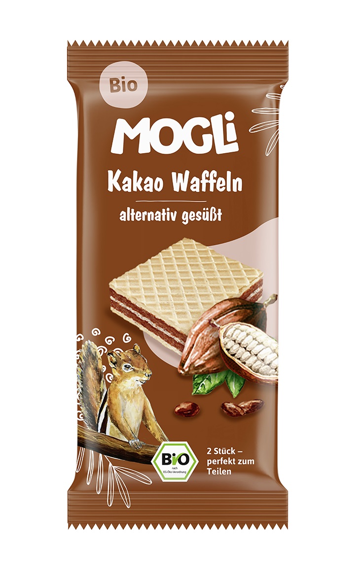 MOGLi BIO Kakaové oplatky 15 g MOGLi