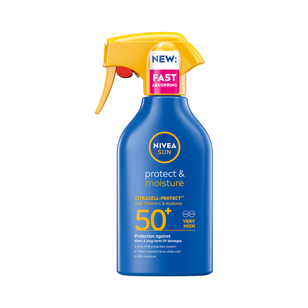 Nivea SUN Hydratační sprej na opalování OF50+ 270 ml Nivea