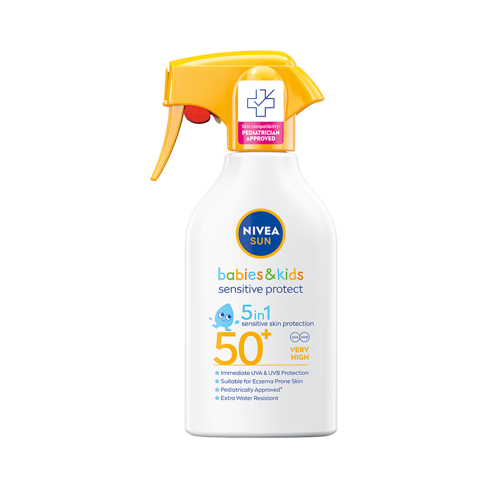 Nivea SUN Sensitive OF50+ dětský opalovací sprej 270 ml Nivea