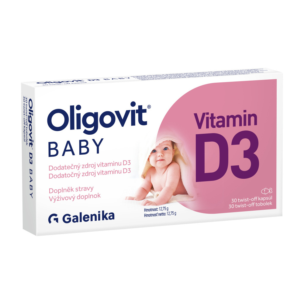 Oligovit BABY Vitamín D3 30 tobolek Oligovit