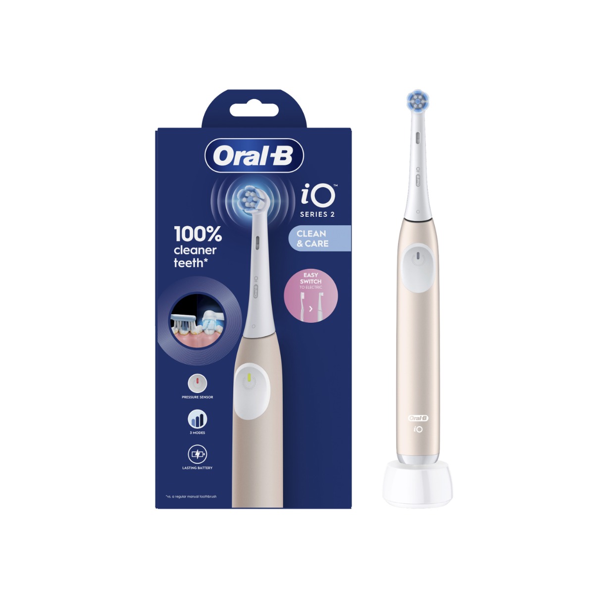 Oral-B iO 2 elektrický zubní kartáček světle růžový Oral-B