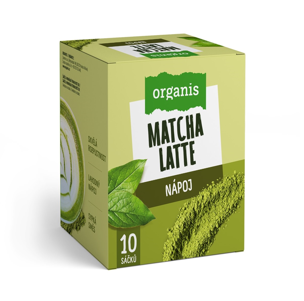 Organis Matcha Latte 10x17 g Organis