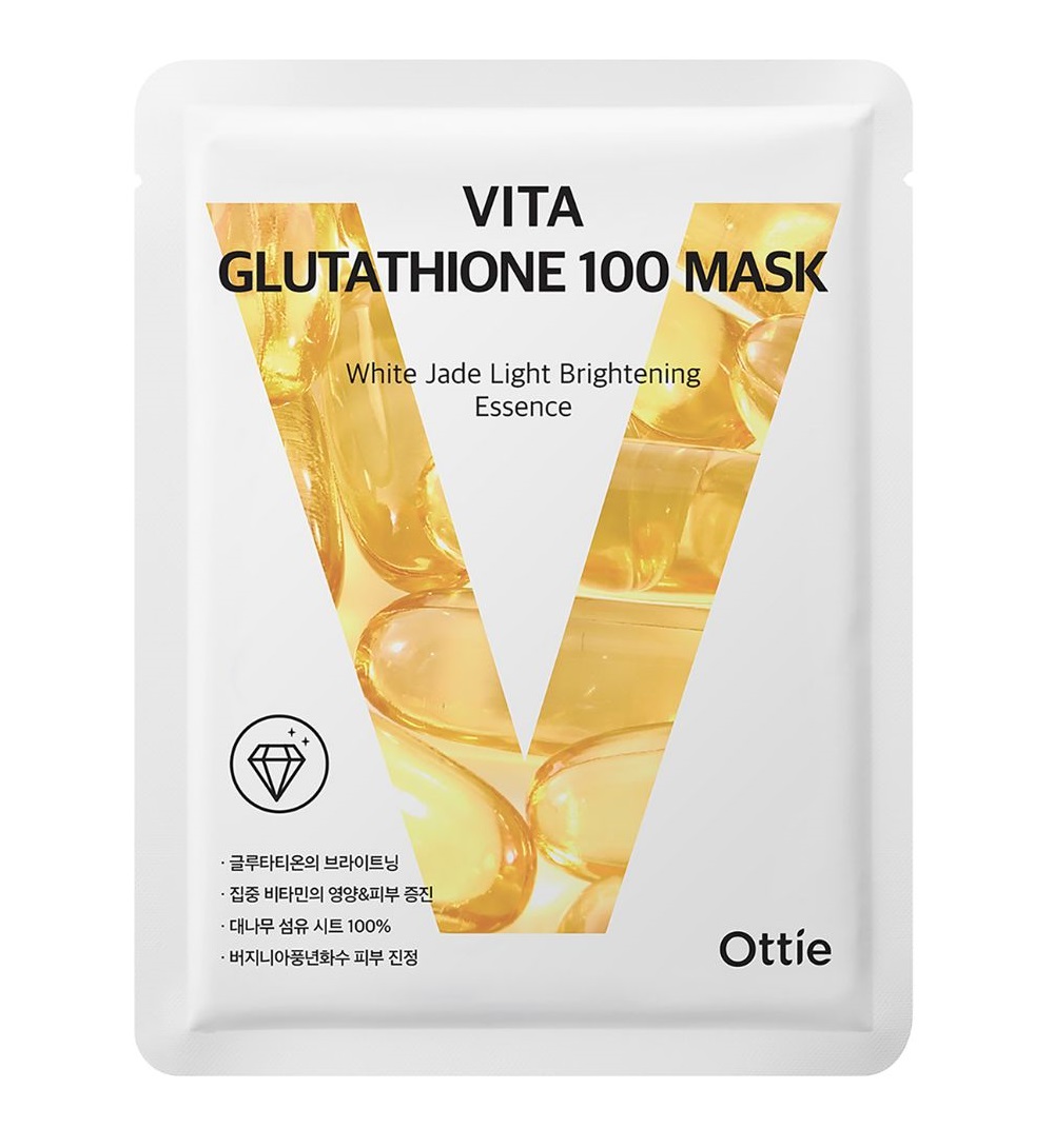 Ottie 100 Mask Vita Glutathion plátýnková maska 25 ml Ottie