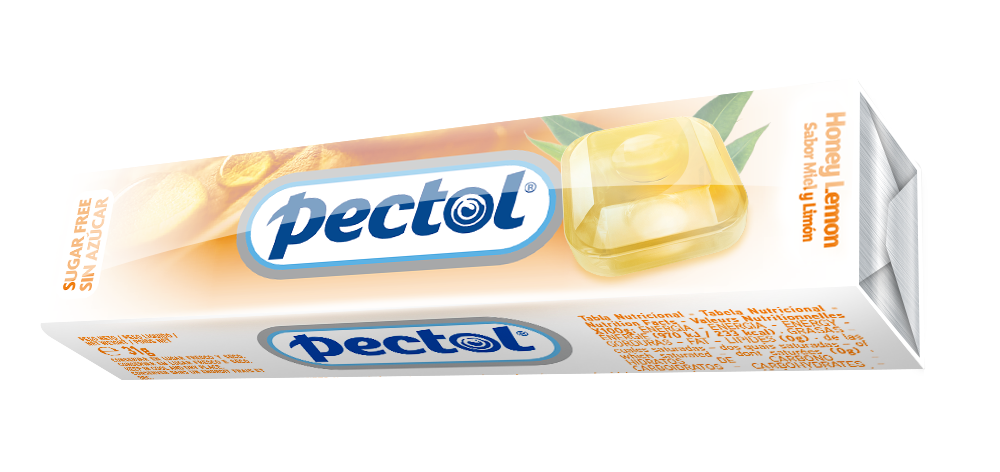 PECTOL Dropsy s příchutí med&citron bez cukru 10 ks PECTOL