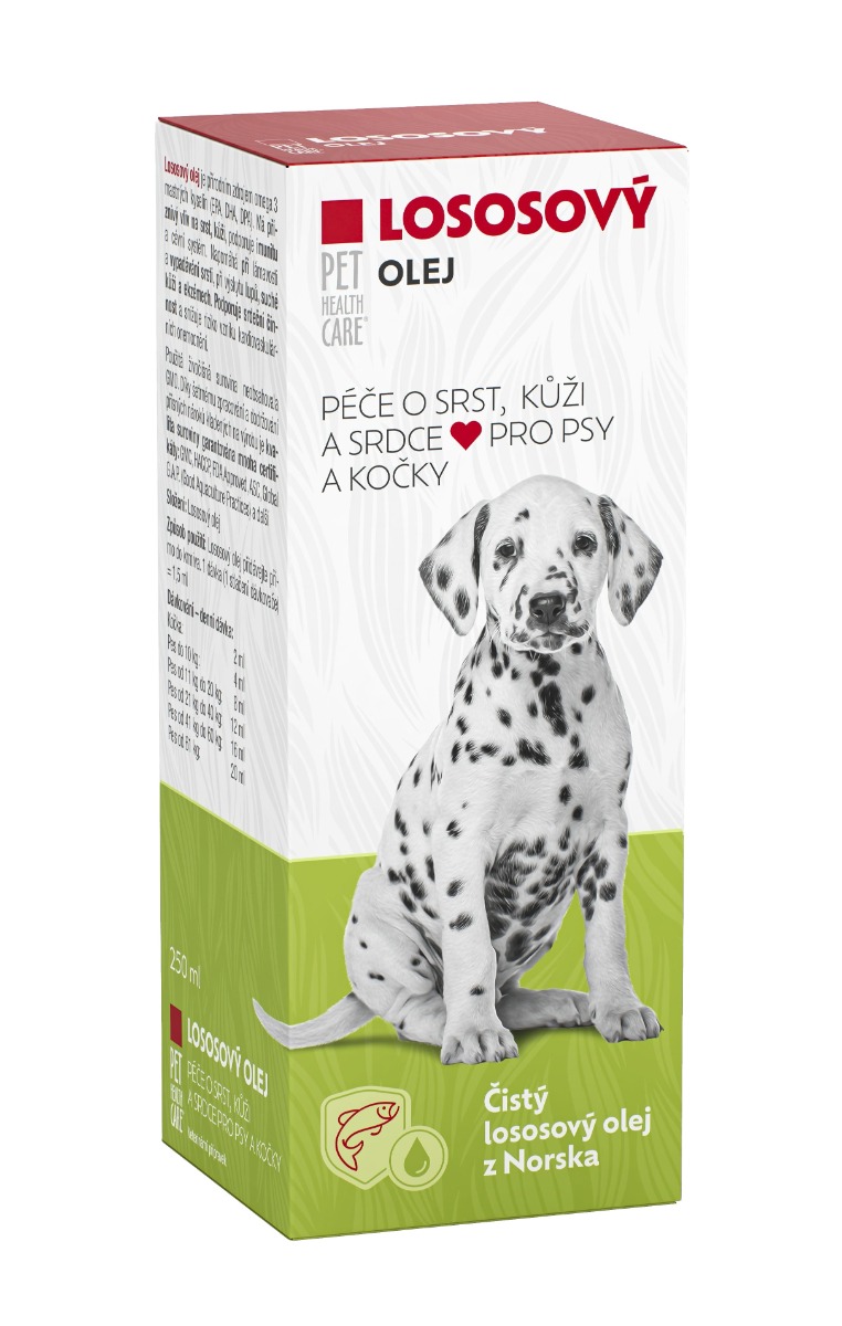Pet health care Lososový olej Péče o srst