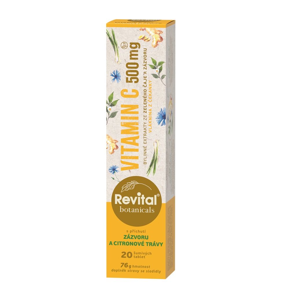 Revital Botanicals Vitamin C 500 mg 20 šumivých tablet Revital
