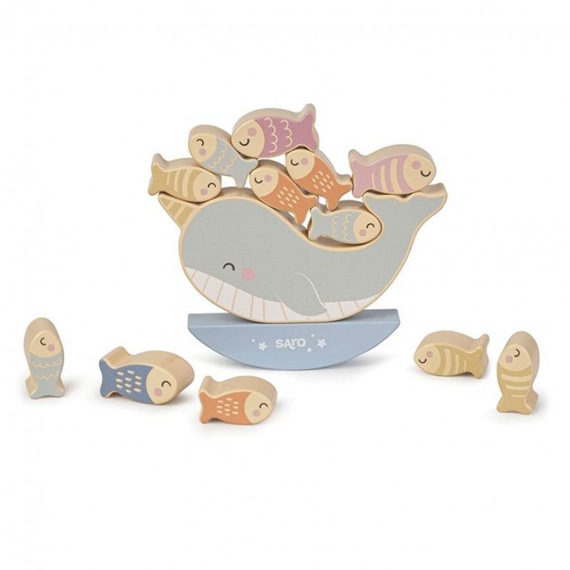 Saro Baby dřevěná balanční hra Sea Life Saro Baby