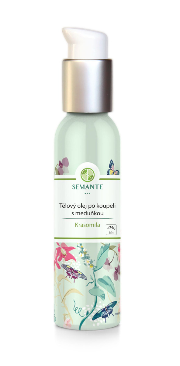 Semante Tělový olej po koupeli s meduňkou Krasomila BIO 100 ml Semante