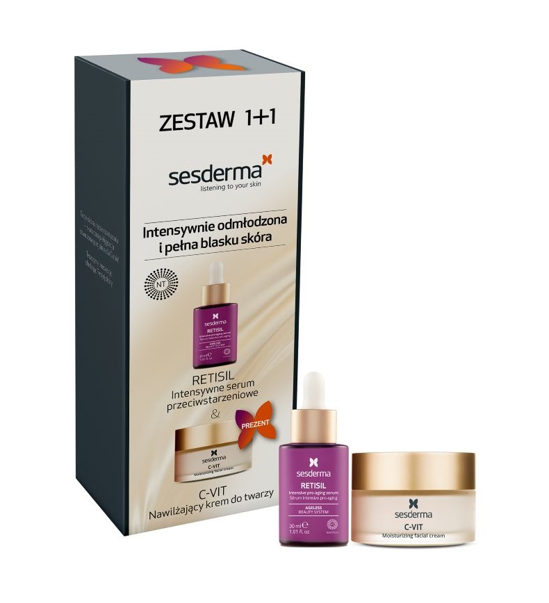 Sesderma Retisil Sérum a C-VIT Hydratační pleťový krém set 2 ks Sesderma