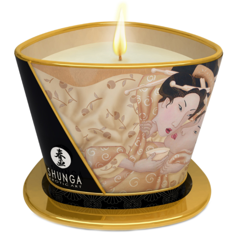 Shunga Libido stimulující masážní svíčka Vanilla Desire Shunga
