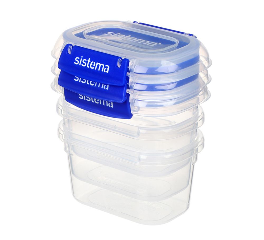 Sistema Klip It Plus sada krabiček se 2 klipy 3x400 ml Sistema