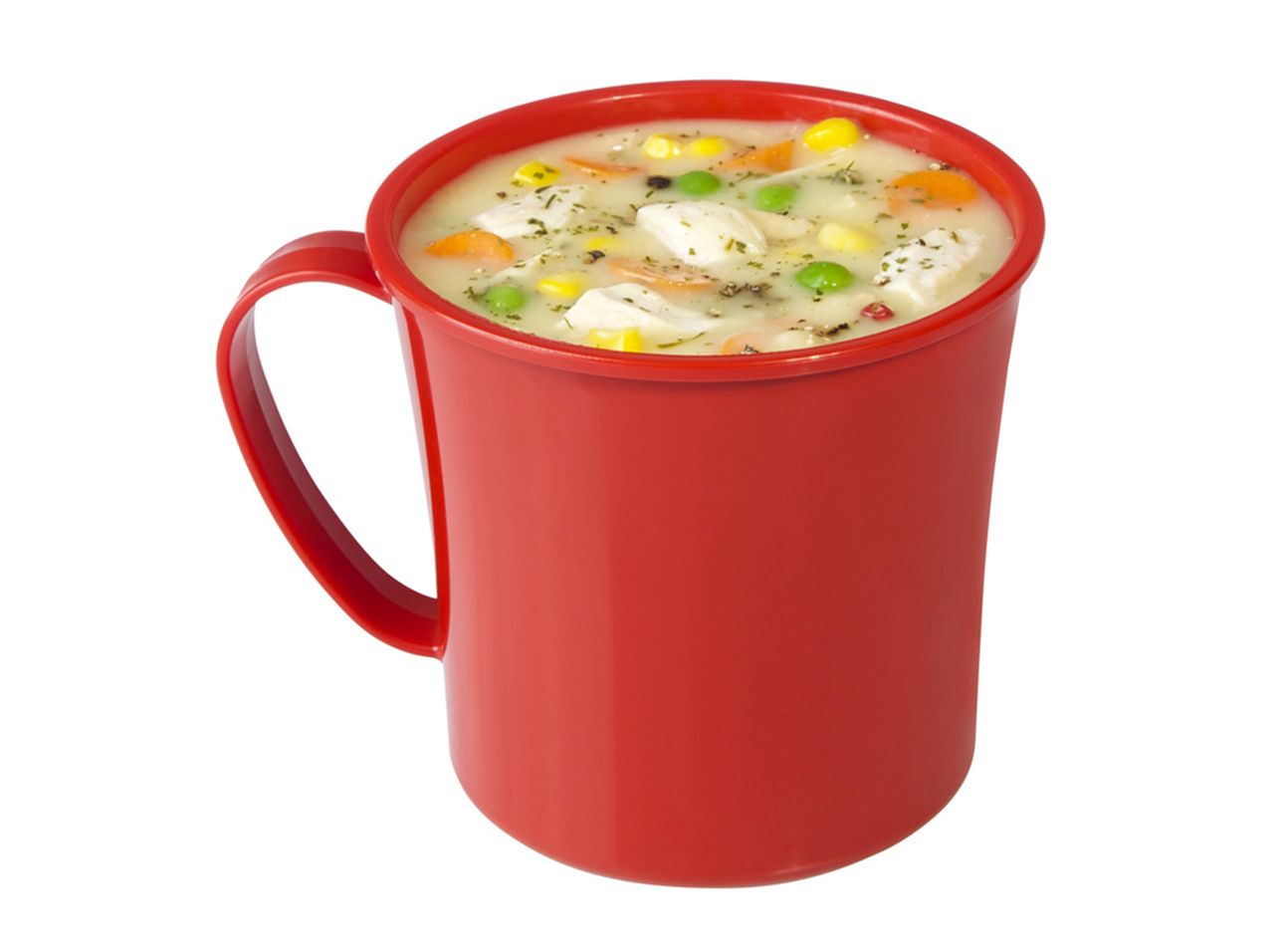 Sistema Microwave hrnek na polévku 656 ml červený Sistema