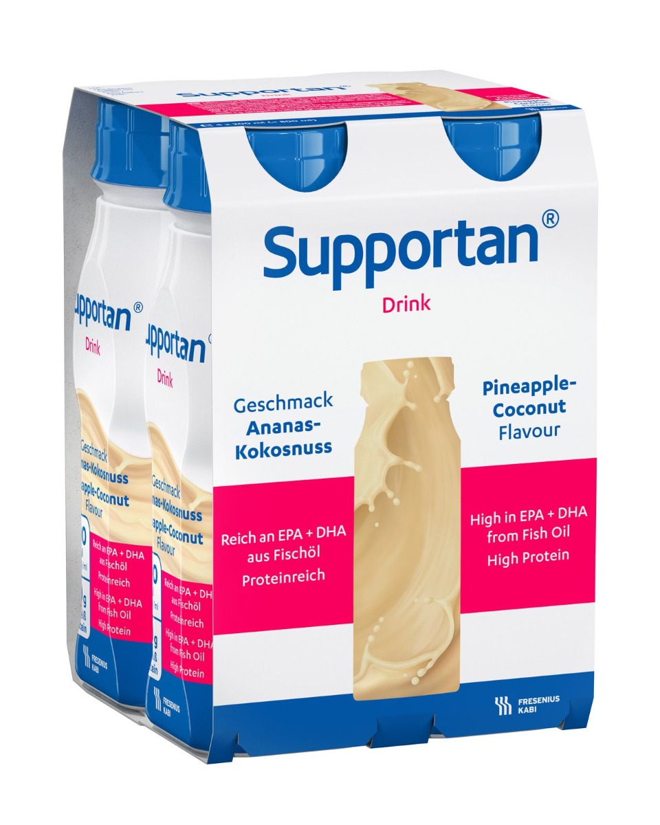 Supportan DRINK Ananas a kokos 4x200 ml Supportan