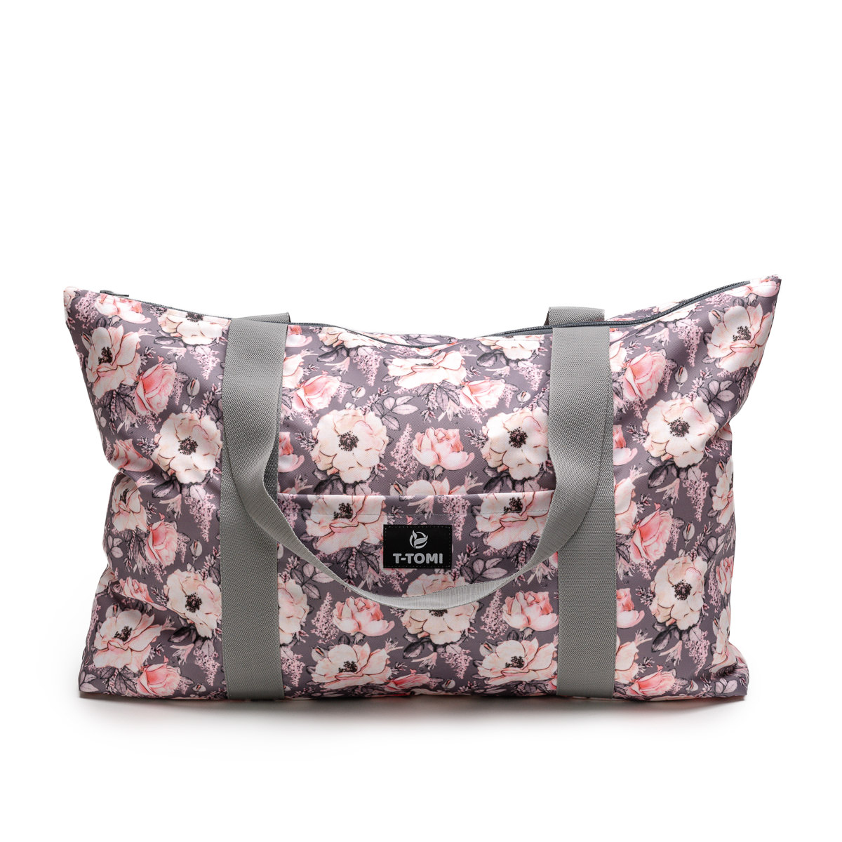 T-tomi Shopper Bag taška 1 ks grey flowers T-tomi